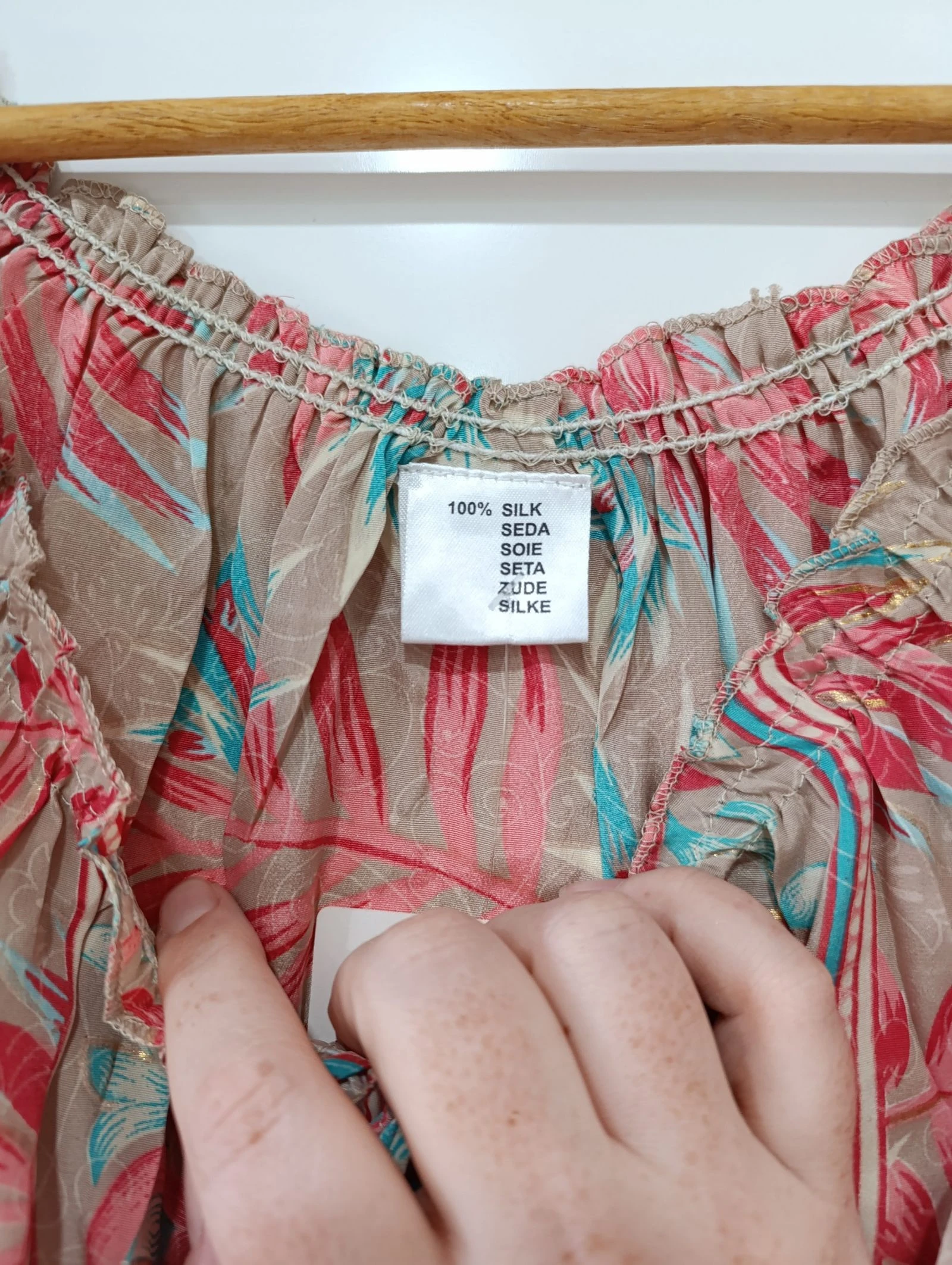 Conjunto de seda cores quentes – photo 5